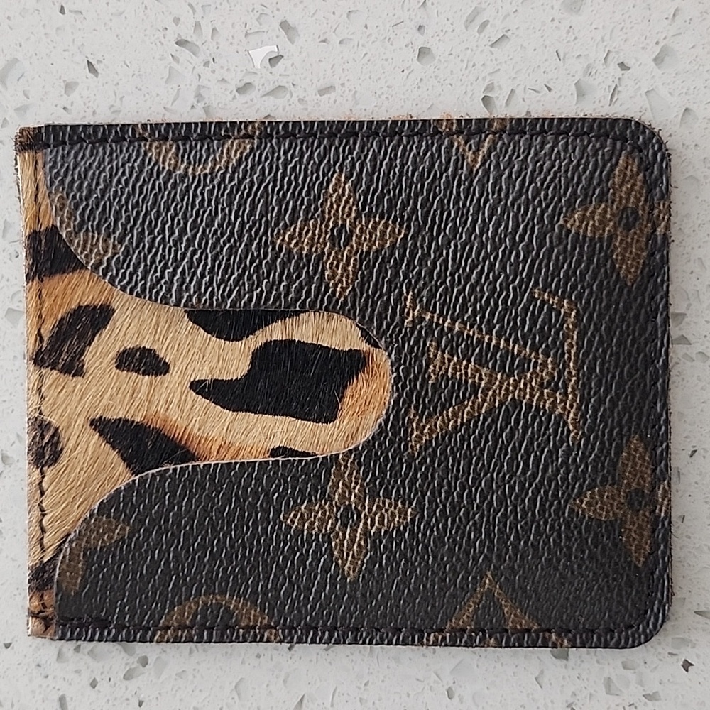 Designer inspired credit card wallet